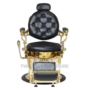 New Modern Luxury Golden Salon Chairs