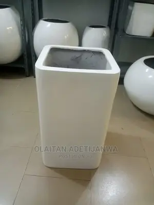 White Plant Garden Vase