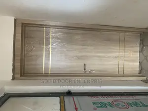 Solid Hdf Door With Chrome Design for Sale