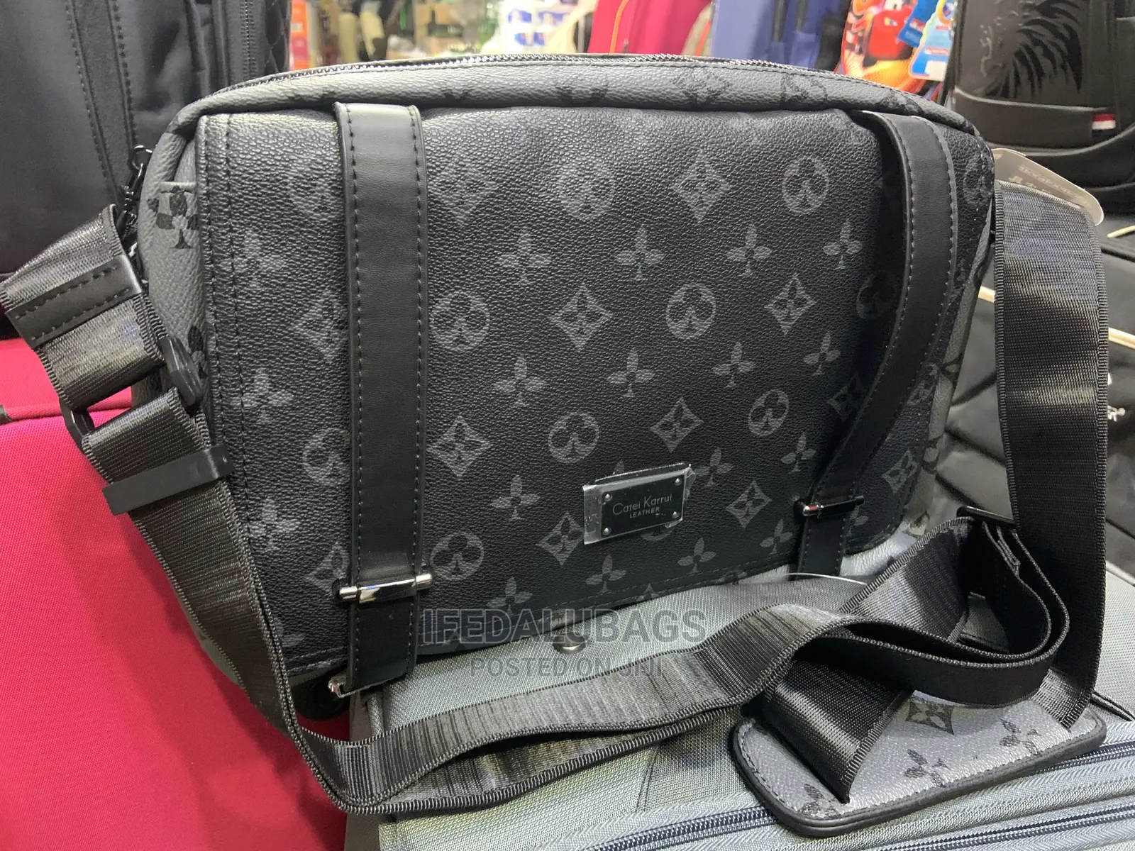 High Quality Imported Leather Side Bag