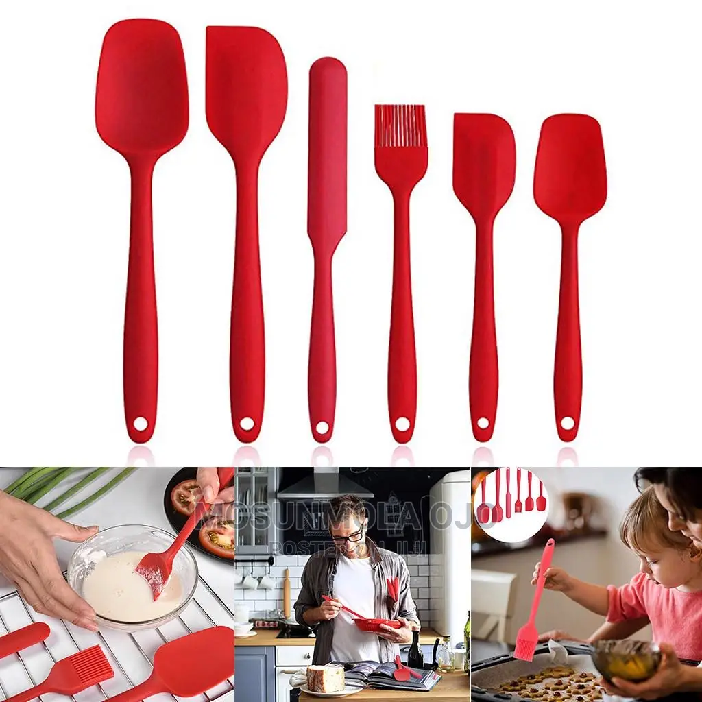 6pcs Silicone Baking Spatula Set