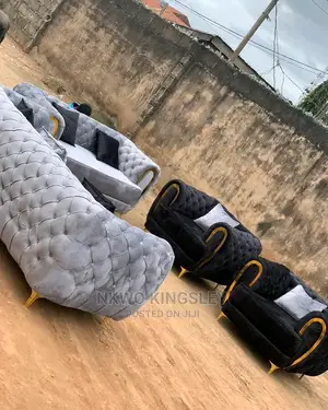 Luxury 7 Seater Living Room Fabric Sofa Chair.