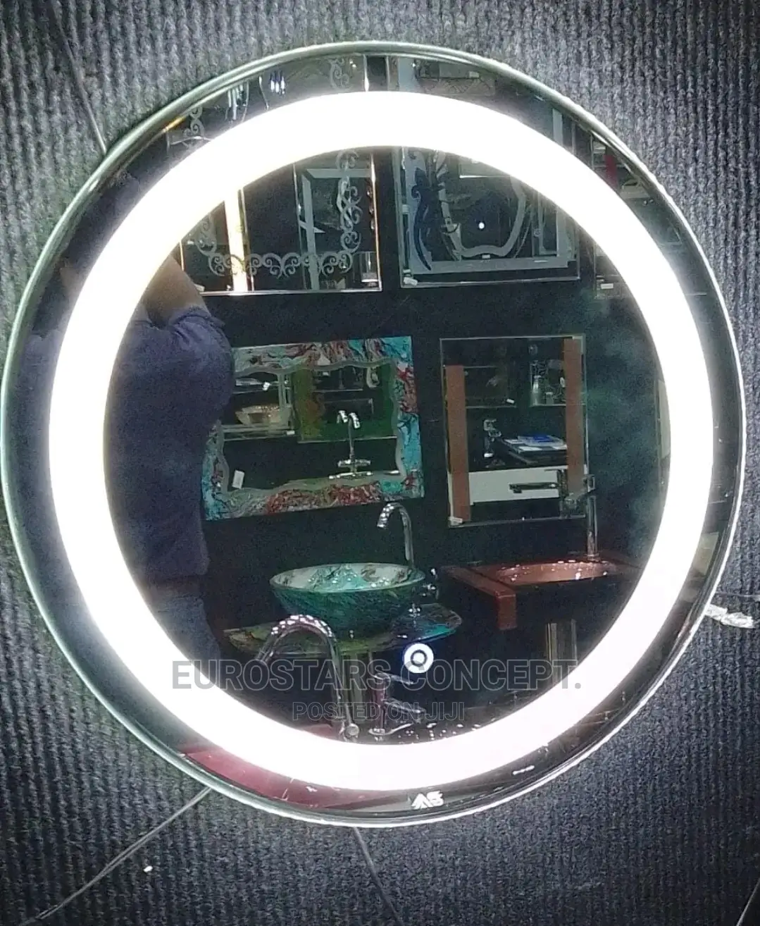 Round Sensor Mirror Light