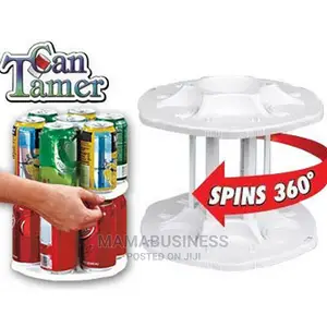 Can Tamer Two-Tier Detachable Carousel Can Organizer