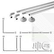 Corner Shower Curtain Rod Kit Aluminium