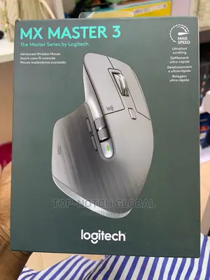 Logitech Mx Master 3 Gray Wireless Optical Mouse.