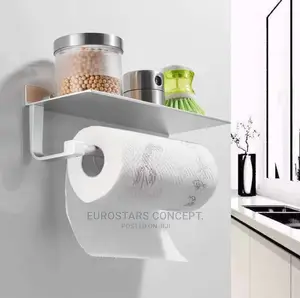 Aluminium Tissue Paper Holder With Space for Keeping Things