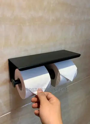Black Executive Double Tissue Paper Holder