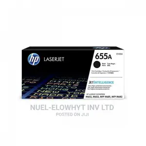 HP 655A Black Original Laserjet Toner Cartridge, CF450A