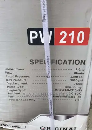 Maxmech Gasoline Pressure Washer Pw 210 7.0hp