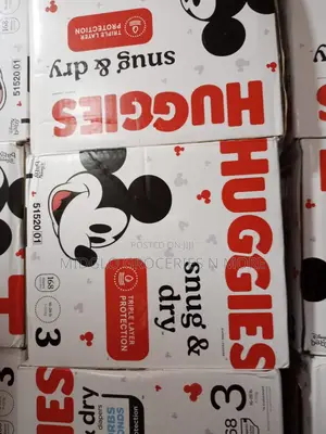 Huggies Snug Dry Triple Layer Protection 168 Counts