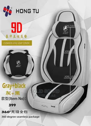 Leather Seat Cover Ash Black Color