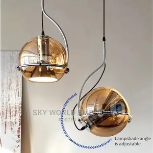 Glass Adjustable Pendant Light