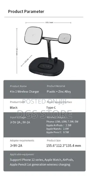 Wiwu M8 Power Air 4in1 Wireless Magnetic Charger