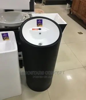 Black Standing Wash Hand Basin