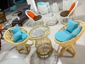 Classic Rattan Outdoor Table With 2 Chairs