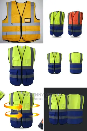 Sfvest High Visibility Reflective Safety Work Vest Security