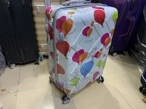 Medium Size Balloon Design Plastic Traveling Luggage