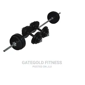 Wk-50r Deluxe 50kg Rubber Barbell/Dumbbell KIT