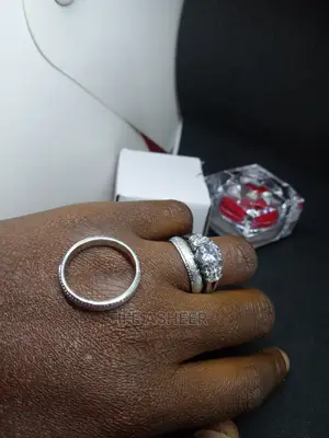 Italian Sterling Silver Wedding Ring - Silver