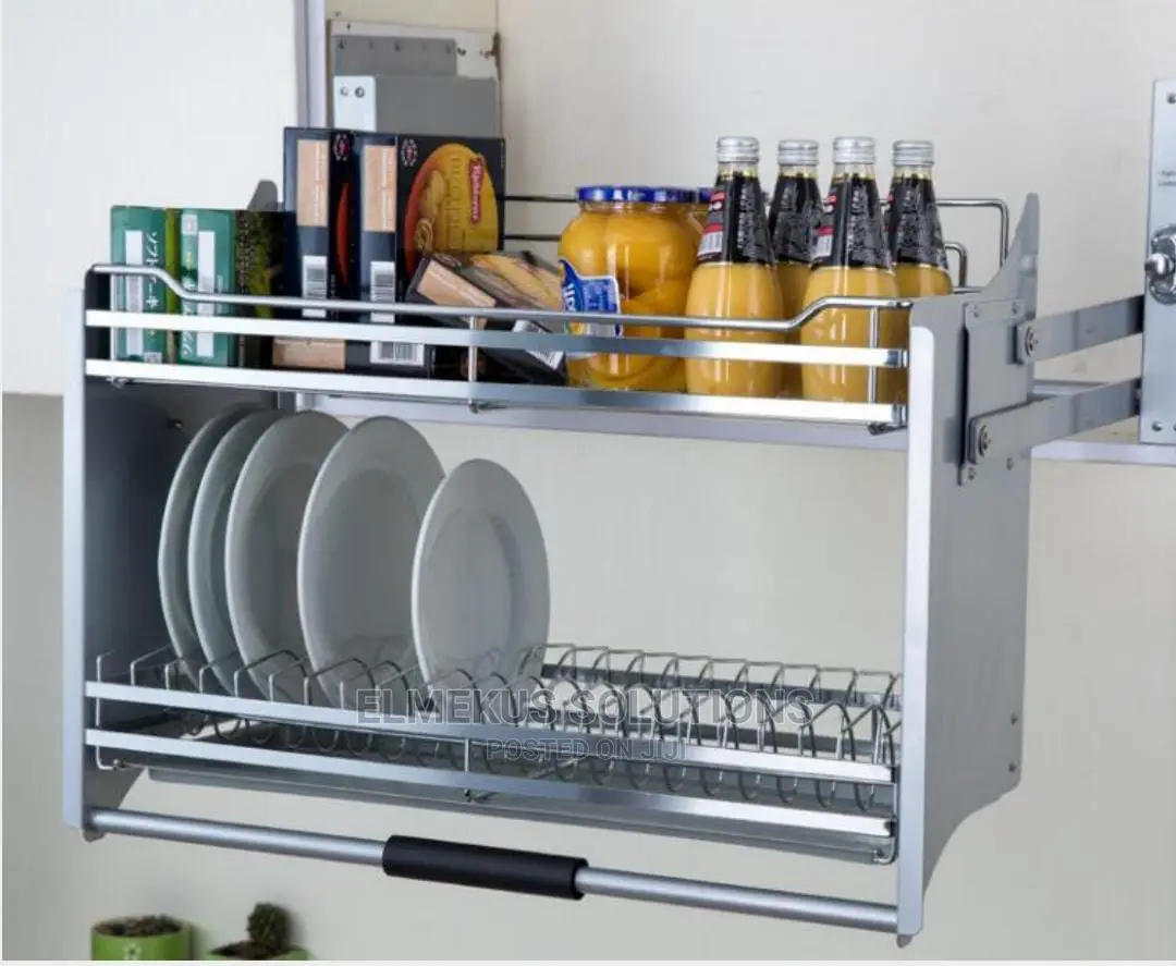 Pull Down Plate Rack (60/70/80/90cm)