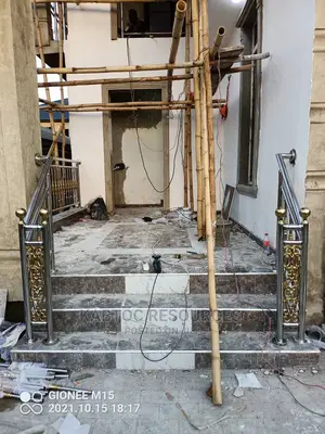 Gold Silver Railings