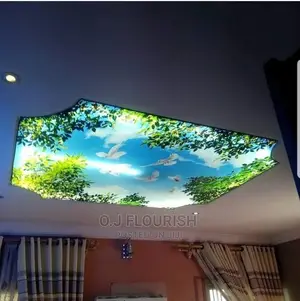 Golden 3D Stretch Ceiling