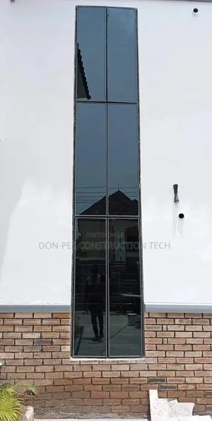 Grey Frameless Windows