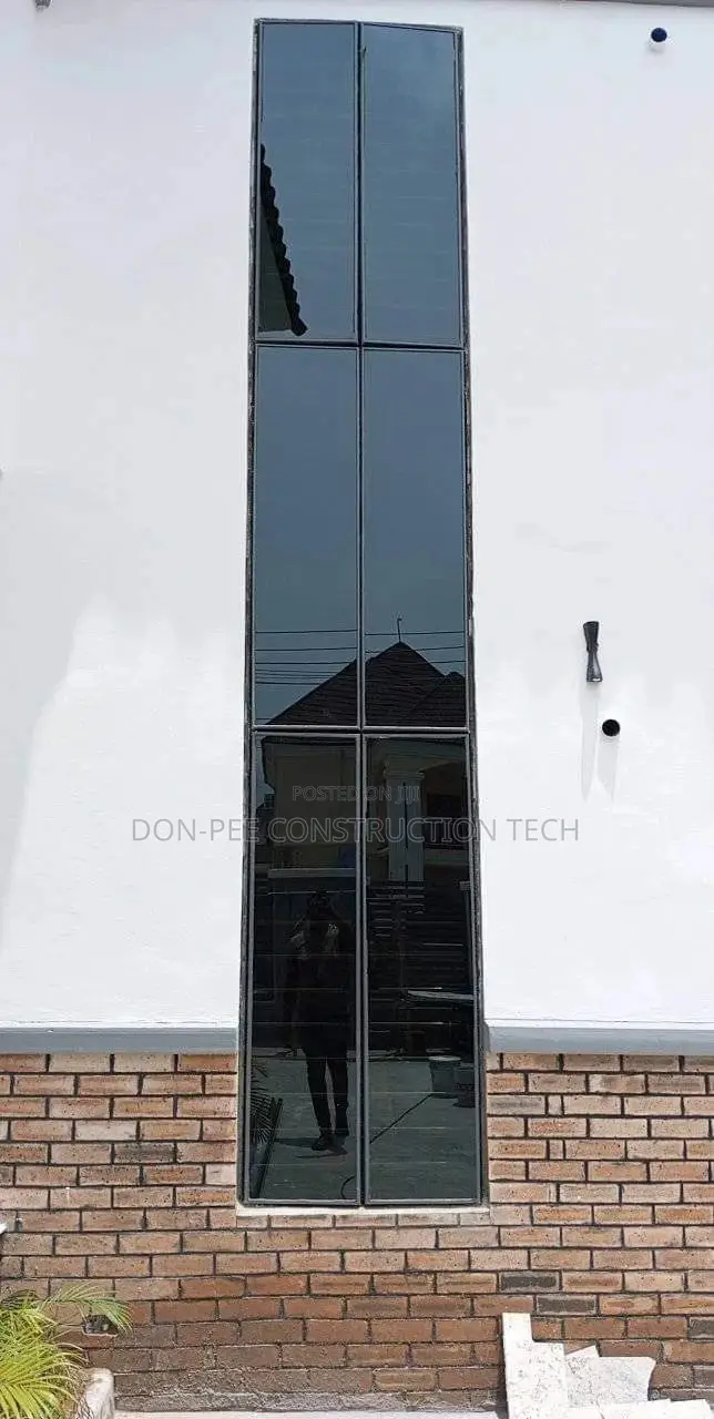 Grey Frameless Windows