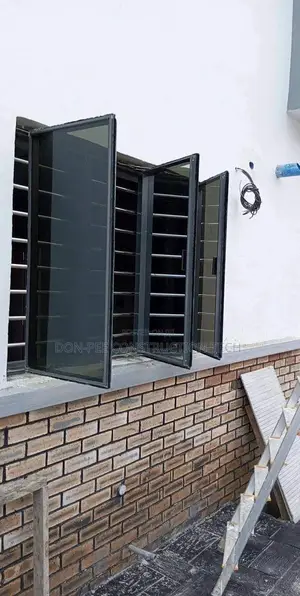 Grey Frameless Windows