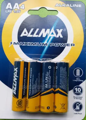 Allmax Maximum Power 1.5V Alkaline Battery