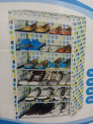 6pcs Shoe Rack With Cloth