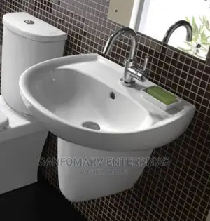 Twyford Galerie 500 Basin With Semi Pedestal