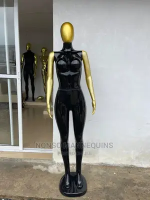 Plastic Black and Gold Body Size 10 Display Mannequin
