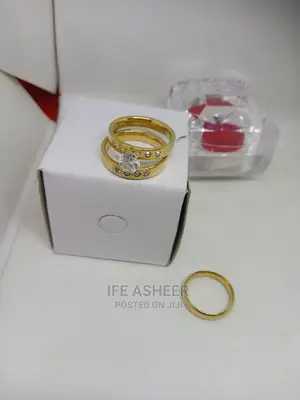 Couples Set of Low Bugdet Ring 001 - Gold