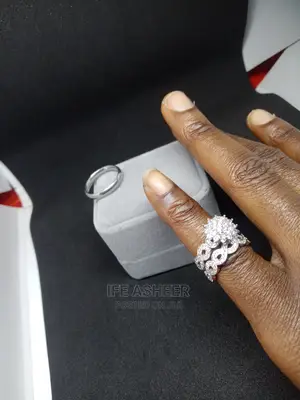Couples Silver Set of Wedding Ring - Size 6 Female