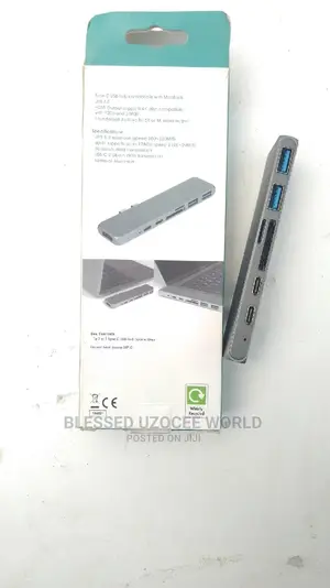 7in 1 Type C to 3.0usb+Hdmi+Memory Card Slot+ Hub Space Grey