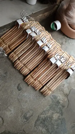 Brand New Packs Of Wooden Cloties Hangers
