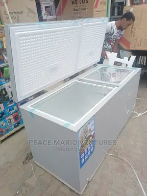 Nexus Double Door Freezer 550litres With Transparent Glass