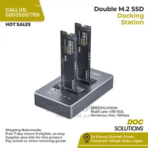 Double M.2 SSD Docking Station