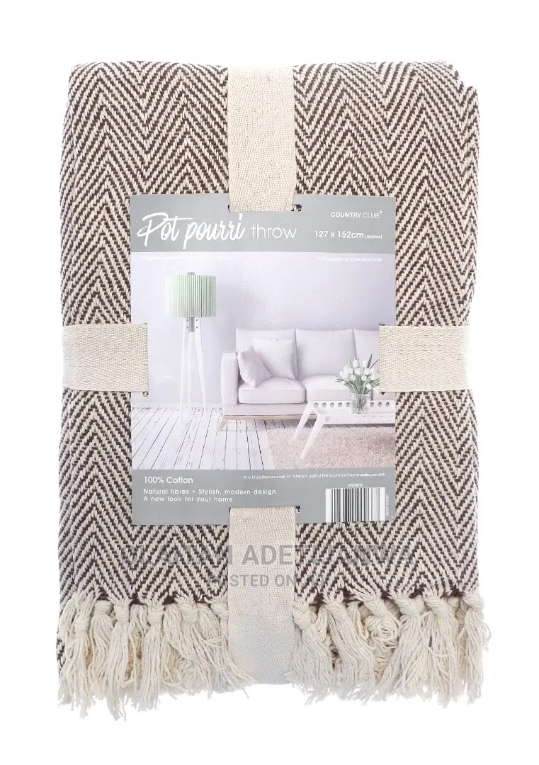 Brown Throw for Bed and Sofa