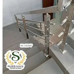 40by40 Square Pipe Stainless Handrail