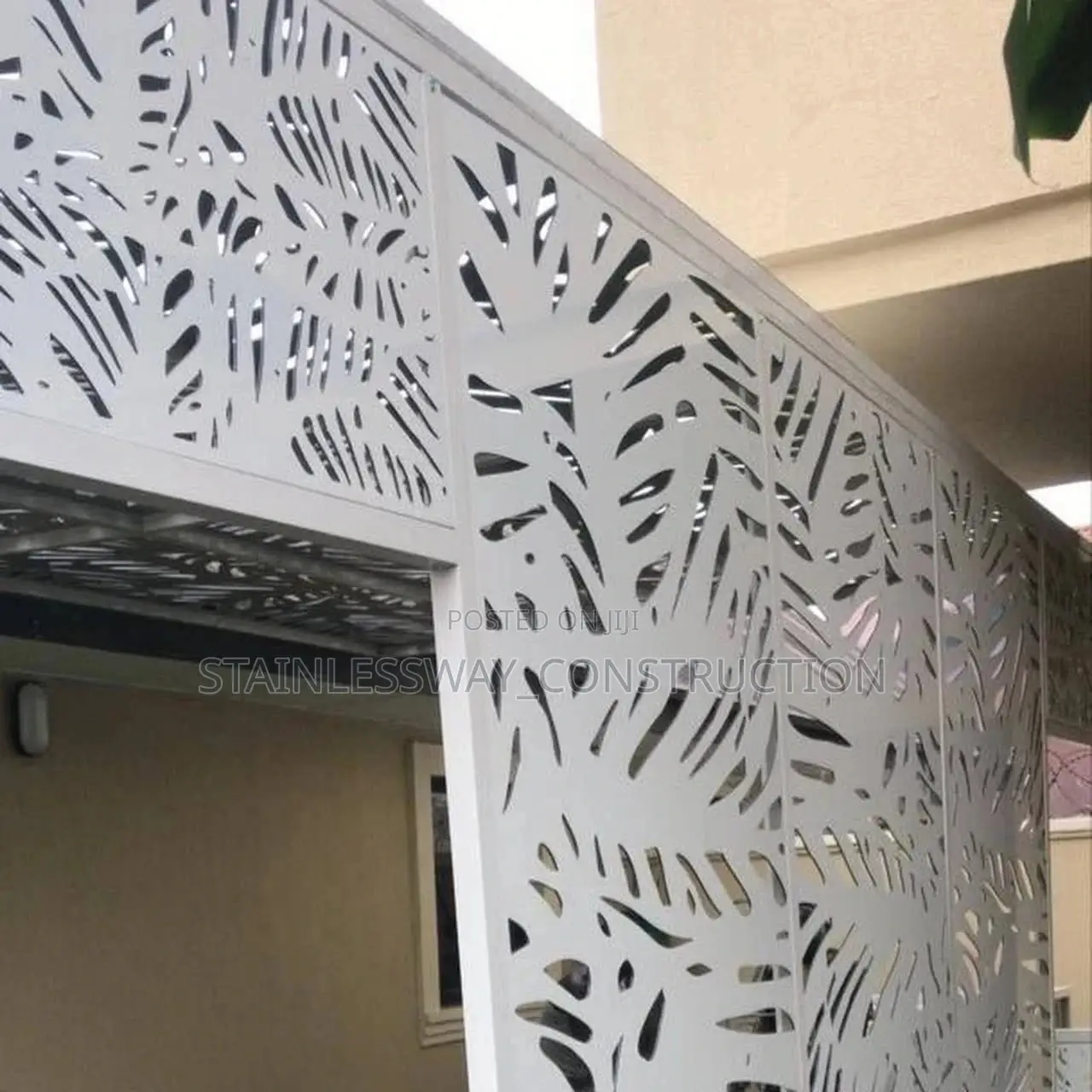 White Colour Laser Cut Design