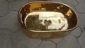 Pedicure Basin (Gold) White