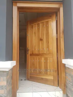 Nigerian Wood Armoured Door