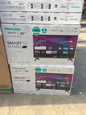 Hisense 43inches Smart A4 Series, Frameless TV Design