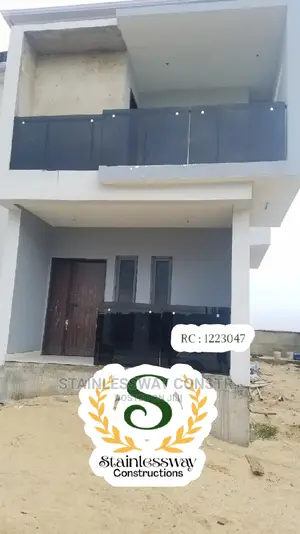 Stainless Dark Grey Balcony Glass Railing at Katampe Abuja