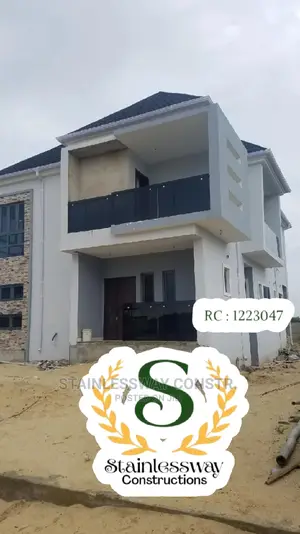 Dark Grey Glass Railing at Wuye District Abuja