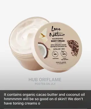 Love Nature Nourishing Body Cream Organic Cacao Butter