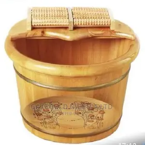 SOB-FMB Wooden Foot Massage Bucket